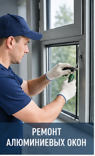 Ремонт алюминиевых окон